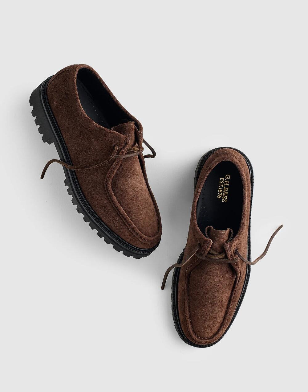 NEW G.H.BASS Wallace Suede Moccasins Brown Suede 10.5